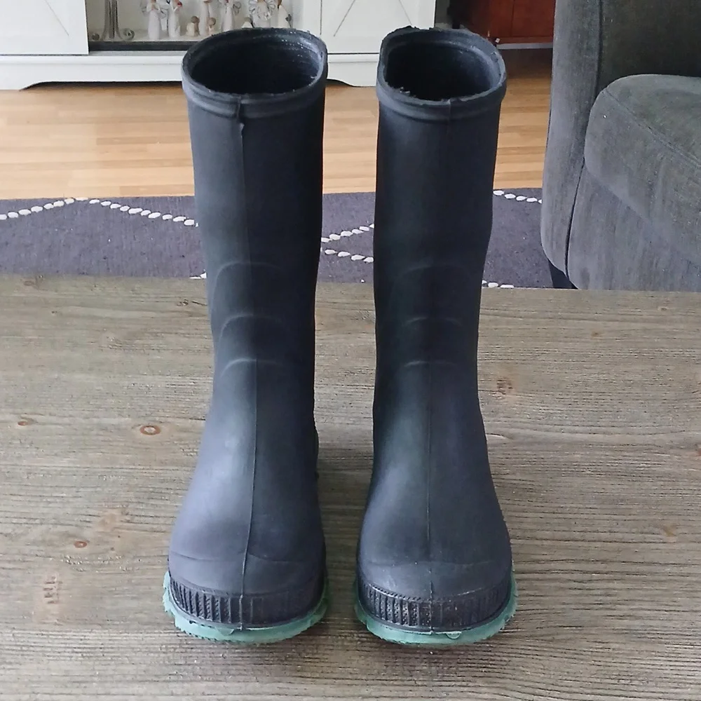 Kids Black Rain Boots